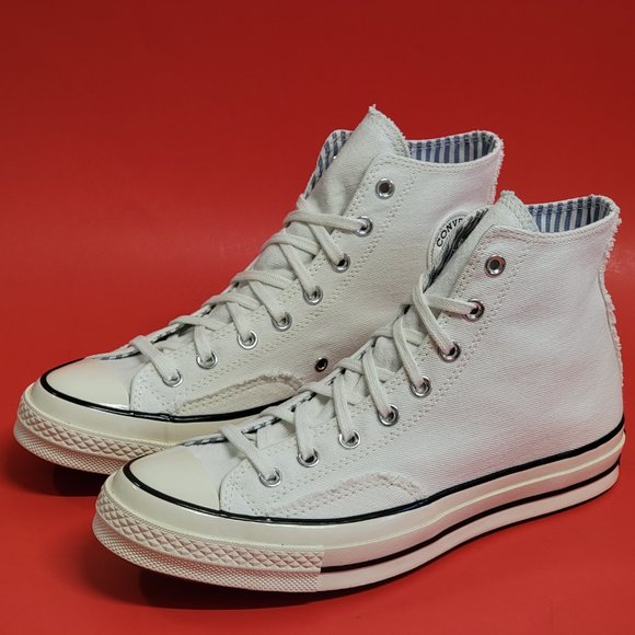 Converse Chuck 70 Hi 'Summer Denim' 171892C White/Egret/Black Size Men's 9.5 - Picture 12 of 12